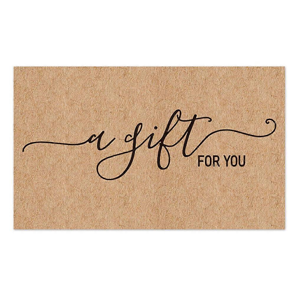 כרטיסי נייר קראפט טבעיים תודה על ההזמנה שלך כרטיס ברכה מתנה קישוט כרטיס הערכה לבעלי עסקים קטנים