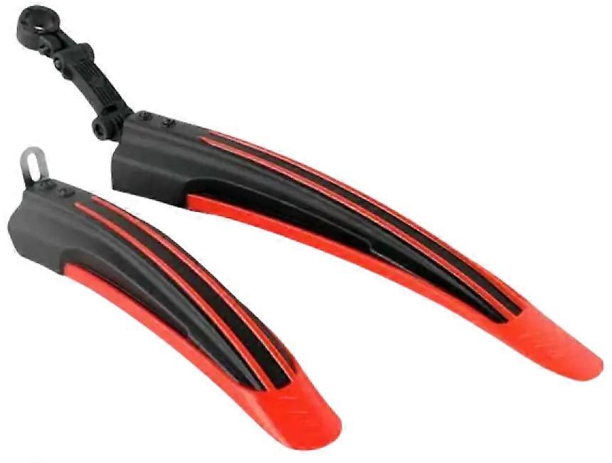 Bicycle Mudguards Set Front Rear 2 Pcs Mtb 24-26 Red