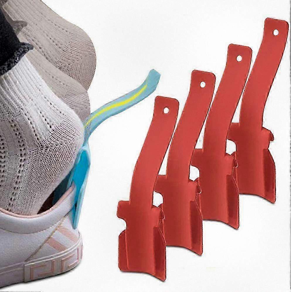 4Pcs Convenient Shoe Helper Tool for Effortlessly Putting on Footwear, Portable Shoe Lifting Aid for Adults and Children, Sock Slider with H