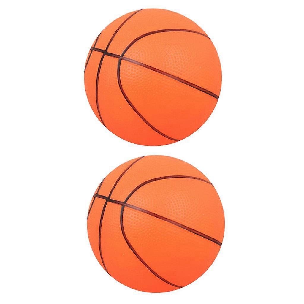 2 قطعة مصغرة نطاط كرة السلة داخلية / في الهواء الطلق كرة رياضية أطفال لعبة هدية برتقالية