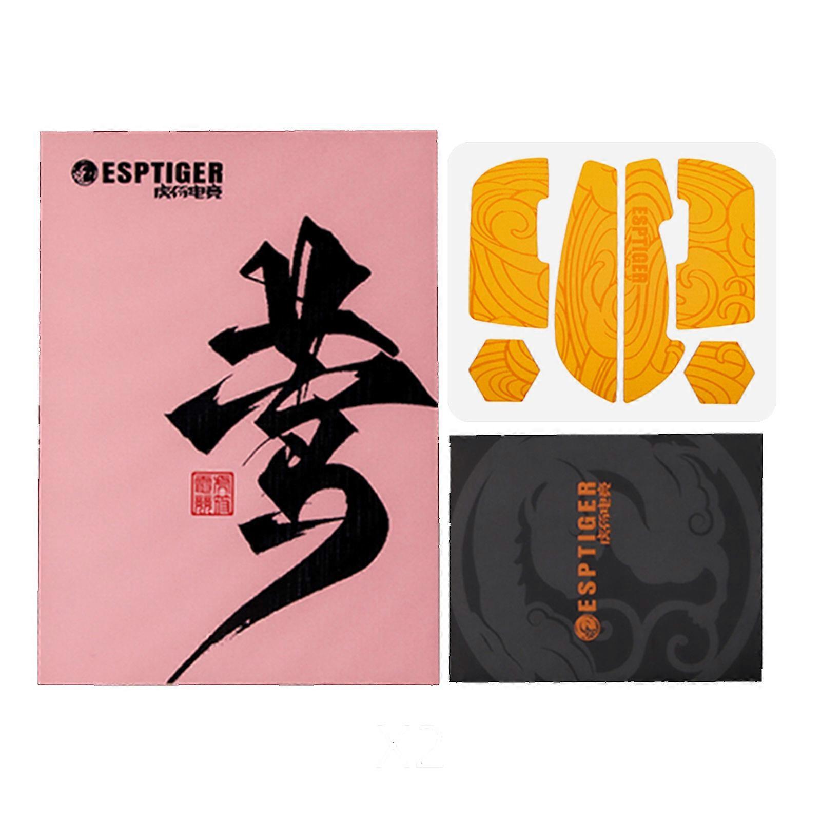 EsportsTiger Mouse Skin Mouse Anti-slip Grip Tape Mouse Skate Side Sticker for PulsarX2 Mouse Moisture Wicking  Yellow