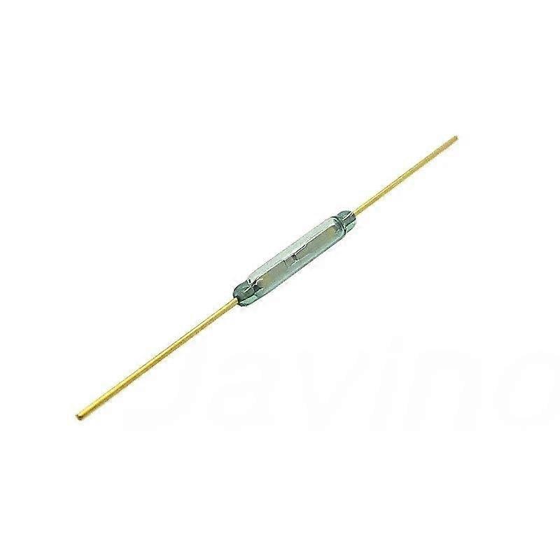 Reed Switch 2x14mm Green Glass Normally Open Magnetic Control Switches 10PCS MKA14103 for Sensors