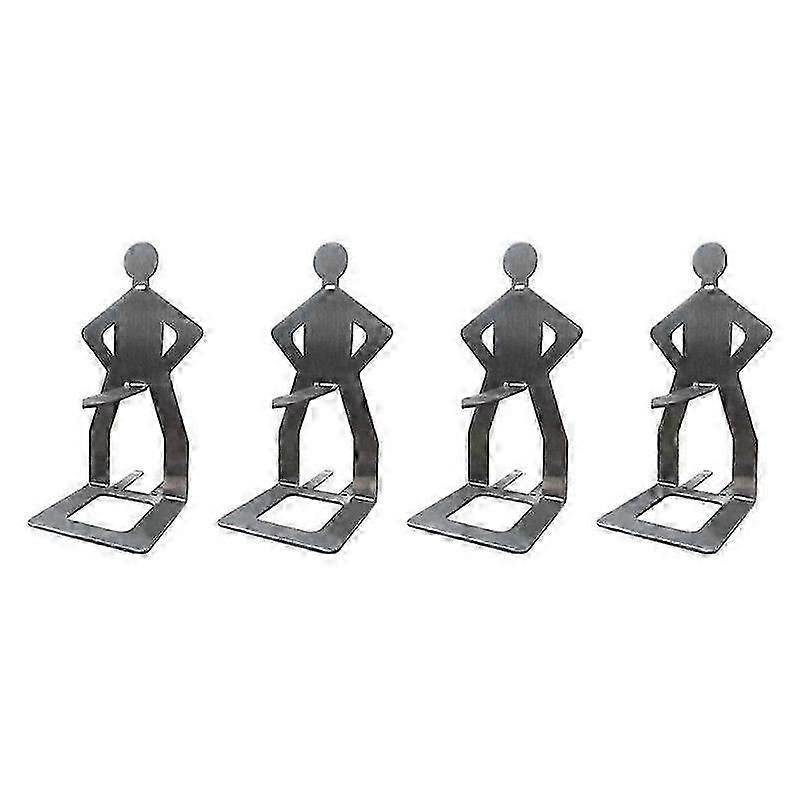 4pcs αστεία αξεσουάρ BBQ χοτ ντογκ λουκάνικο κάτοχος περίπτερο φορητό μπάρμπεκιου rack ανοξείδωτο χάλυβα Roas