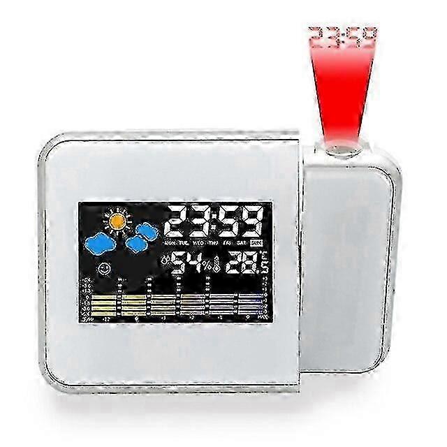 Digital Alarm Clock with Temperature Display & Thermometer