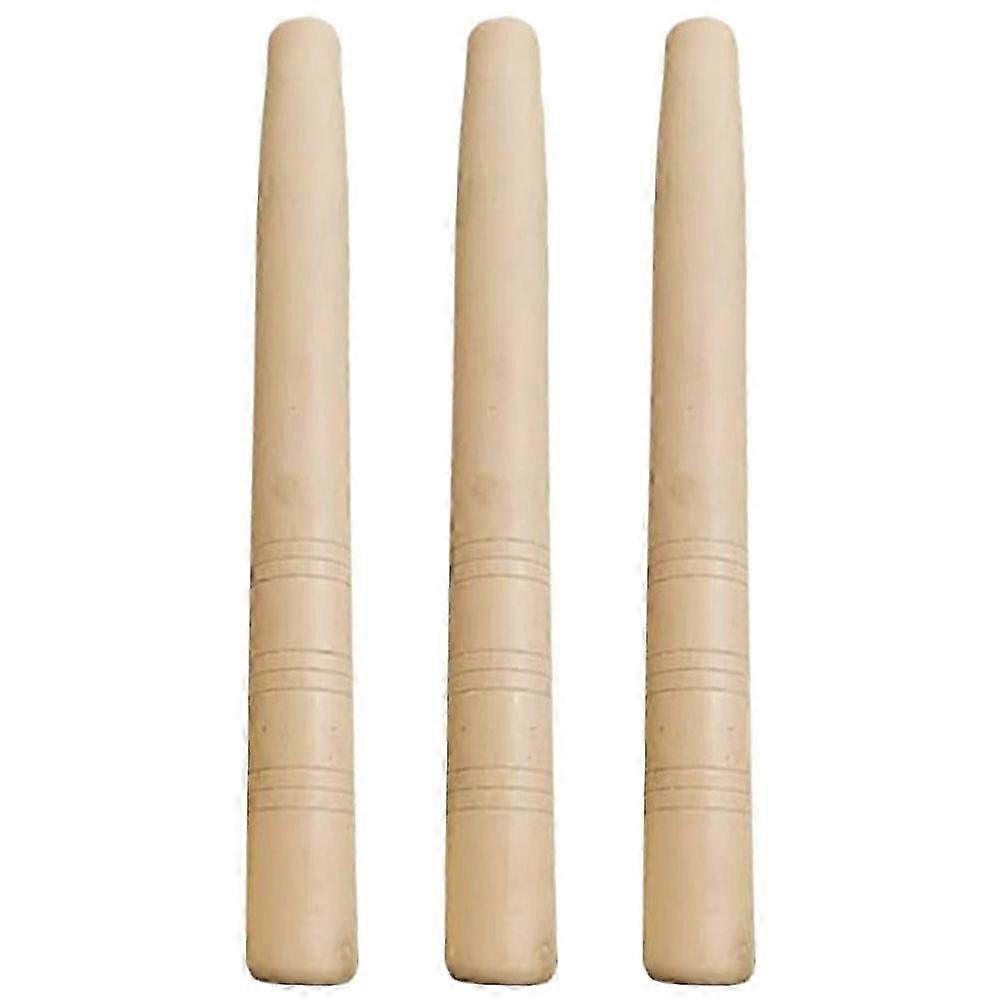 3pcs Garden Tool Replacement Handles for Hoe & Shovel 38x3x3cm