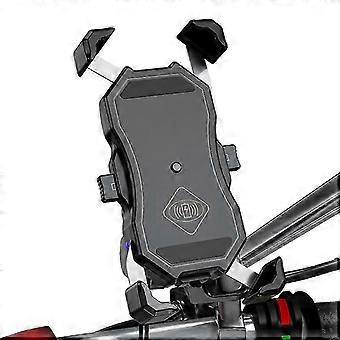 Motorcycle Wireless Charger Mobile Phone Holder 15w Phone Mount Navigation Bracket