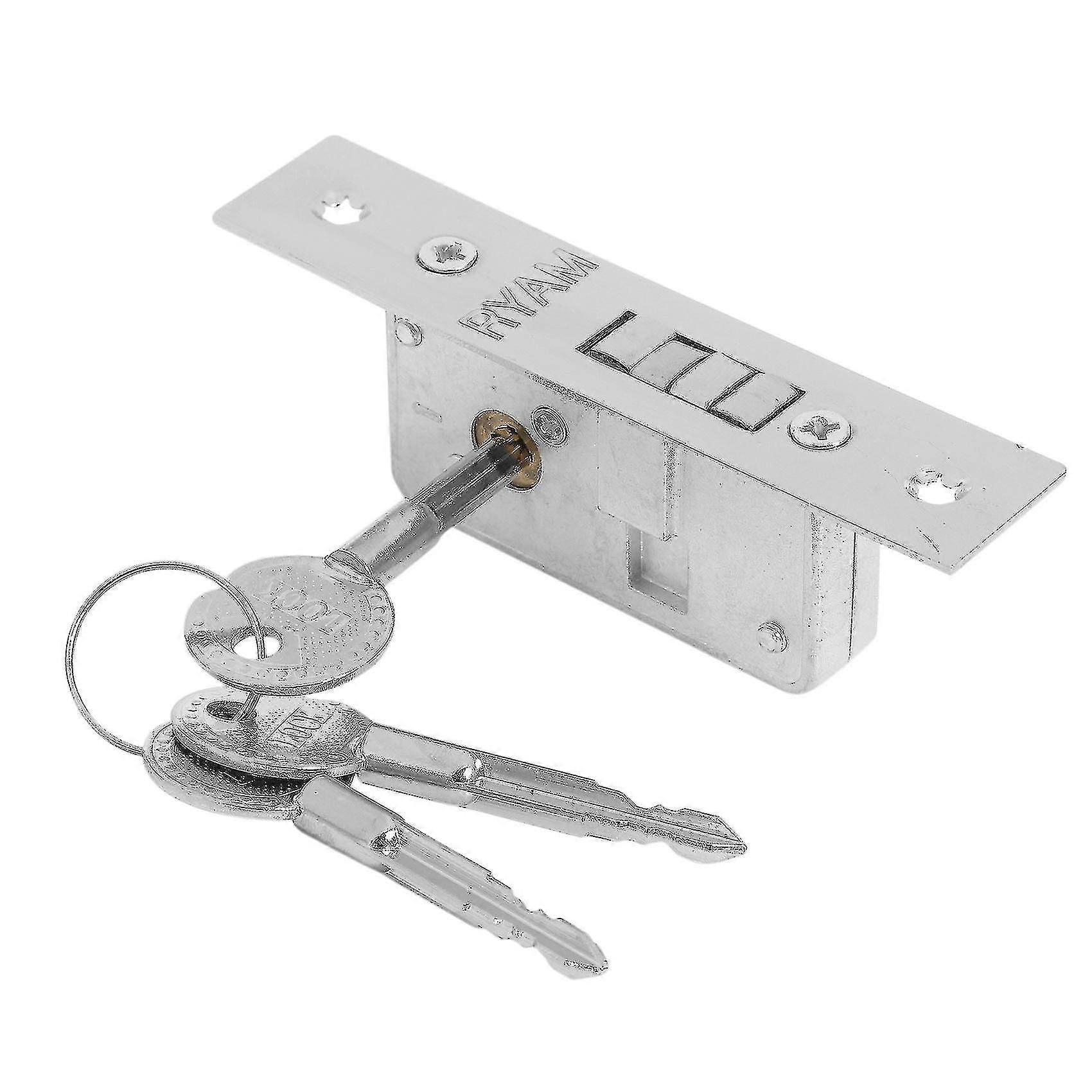 合金製ロックボディ付き見えないスライディングドアロック、フレームガラスドア用の頑丈で耐久性のあるセキュリティロック