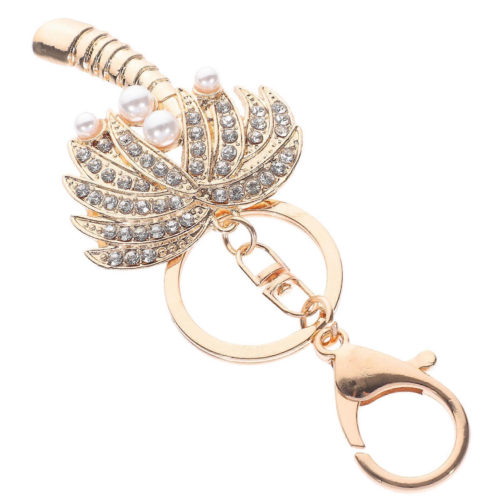 Luxury Keychain Featuring Rhinestone Details, Ideal Taschen Charm for Gifting