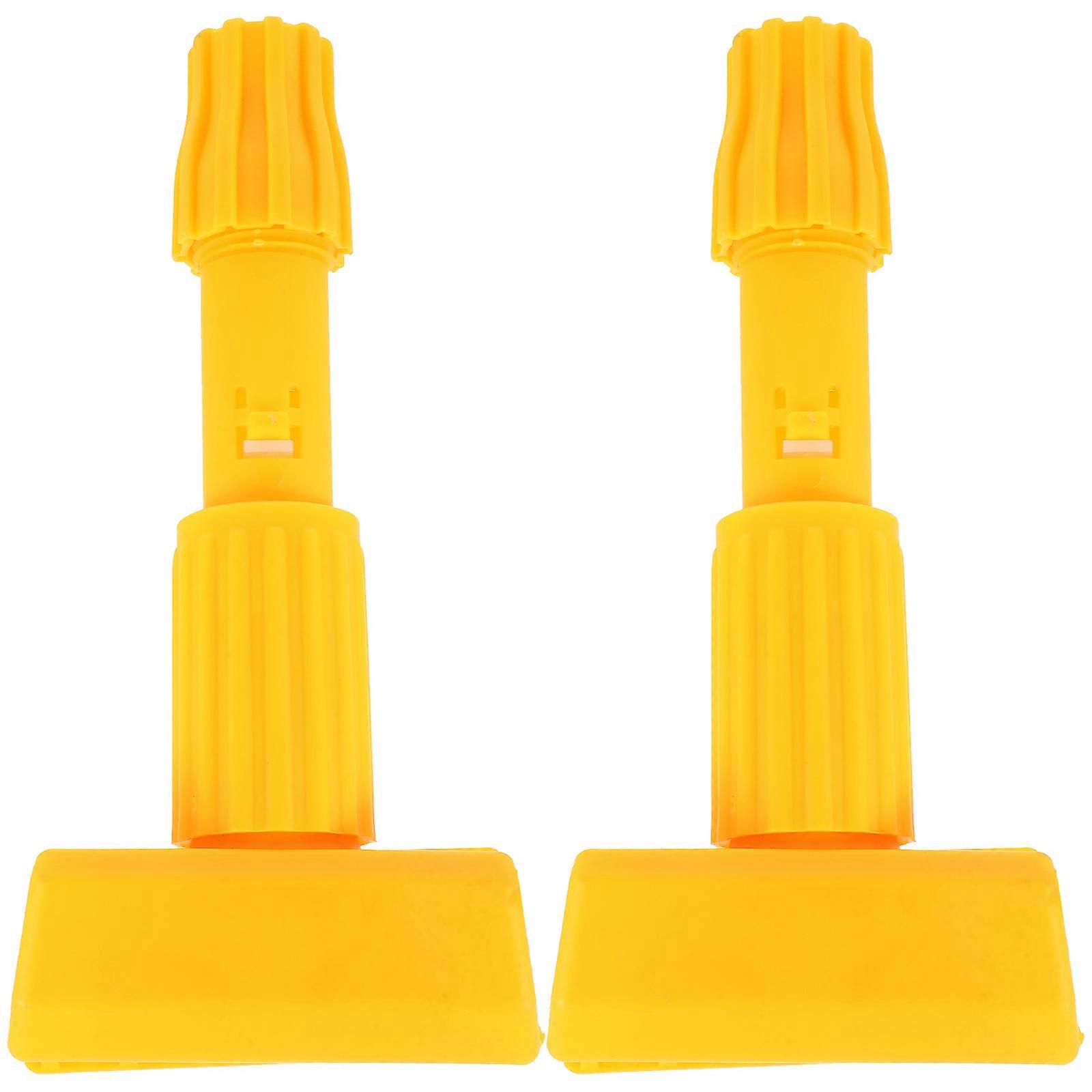 2pcs Detachable Mop Head Clamps Replacement for Mop Handle – Easy Cleaning for Tile and Hard Floors