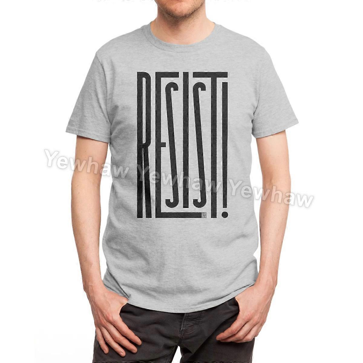 MODSTÅ! T-shirt typografi dristigt minimalistisk sort / hvid grafisk design