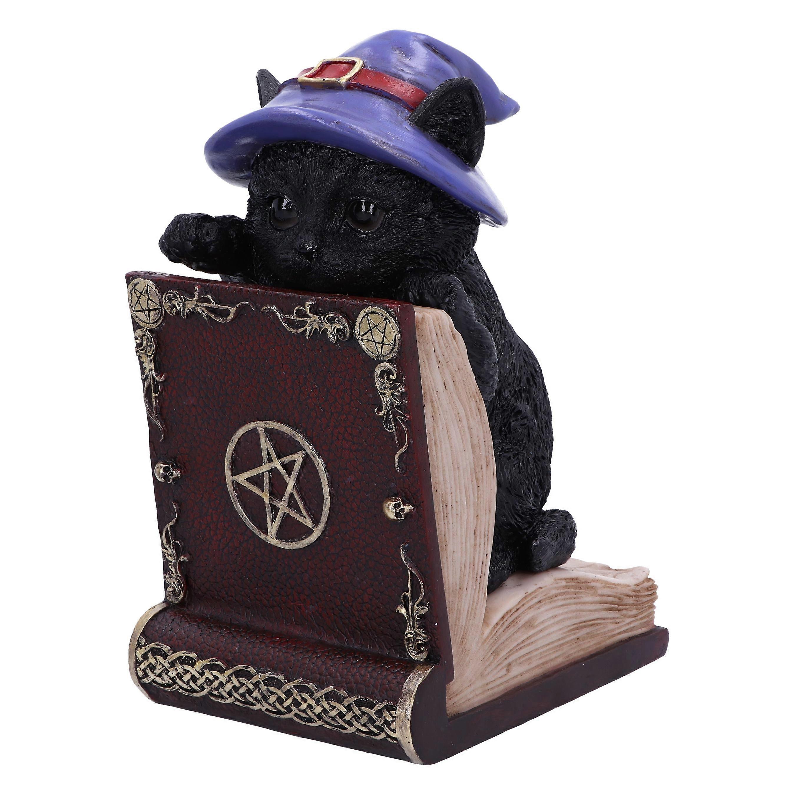 Peekaboo Witch Cat Bookend