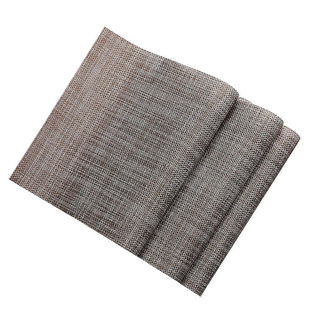 Dining Table Decor Japanese Style Table Runner Heat Insulation Protect Against Stain Spill and Scratch Brown Rectangular 1Pcs