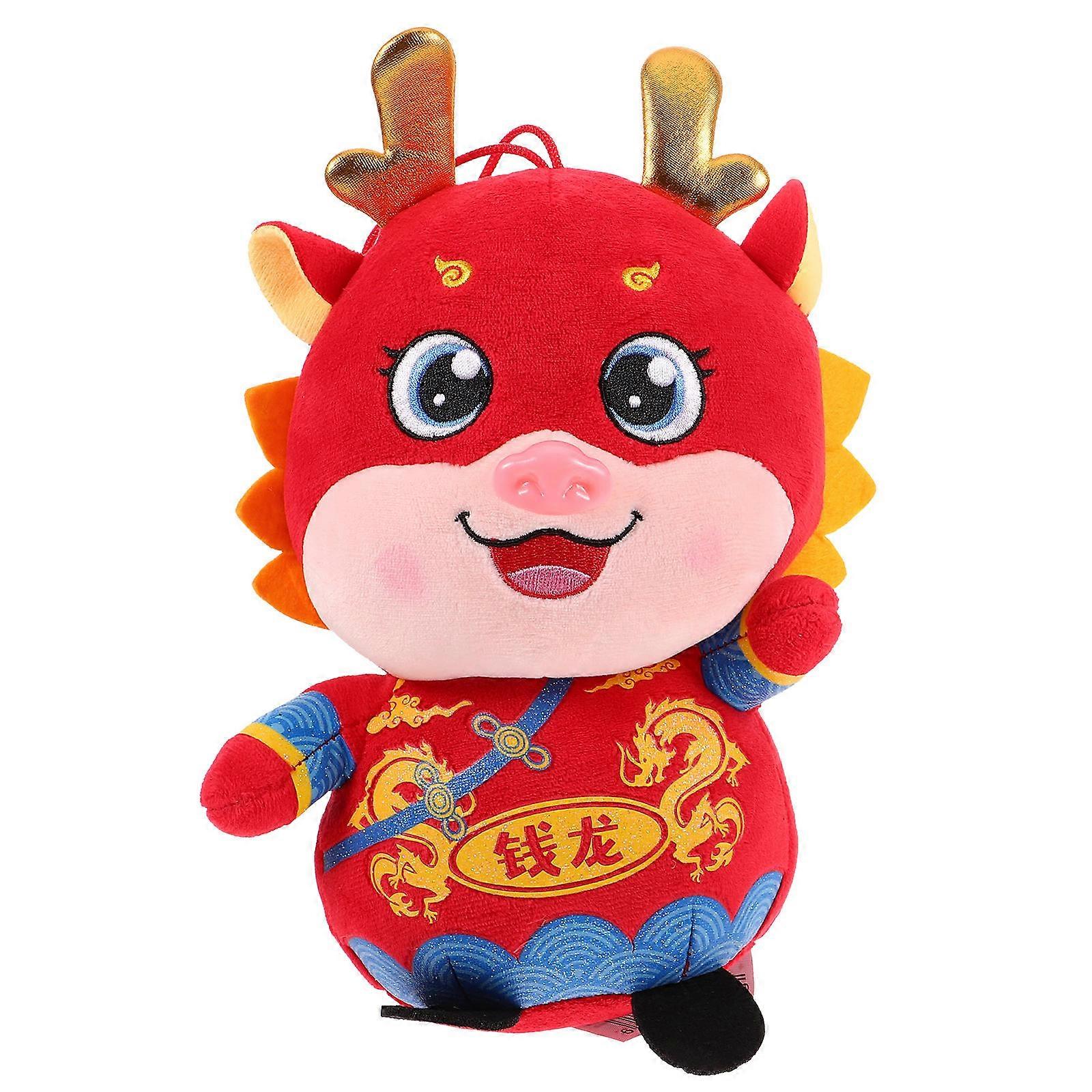 Dragon Soft Toy Plush Dragon Doll Festival present 23.00X15.00X10.00CM Traditional Chinese Design Decorative 1Set