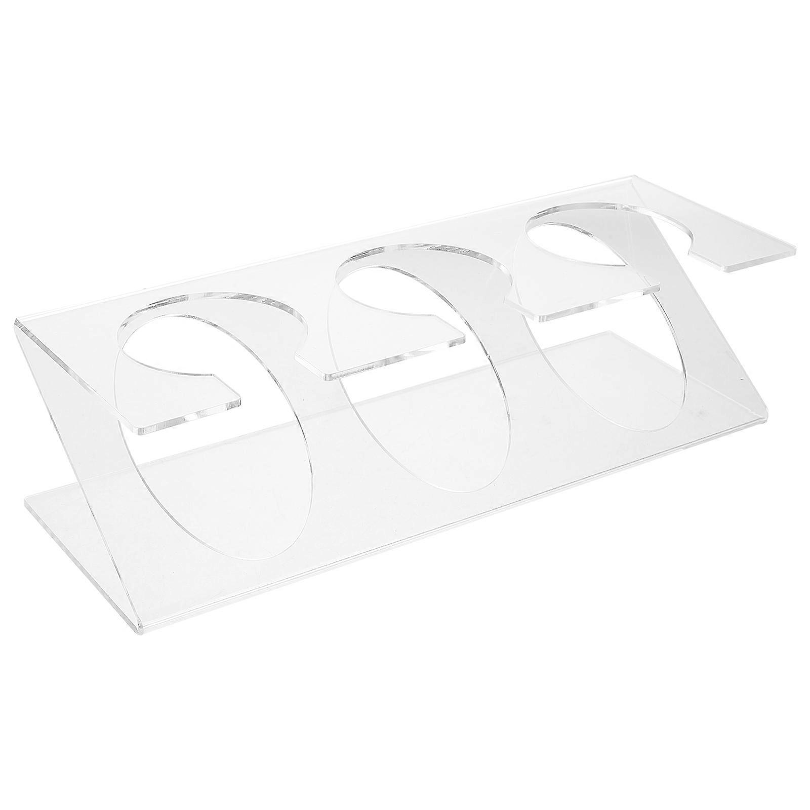 Clear Plastic Test Tubes Display Rack Acrylic Coffee Bean Organizer For Home Kitchen 1Pack