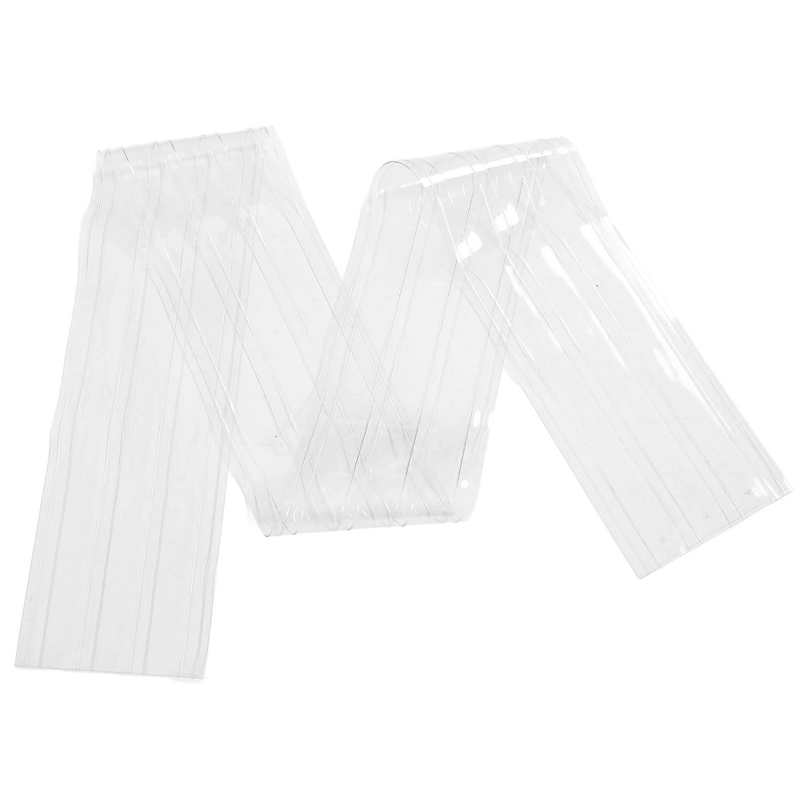 PVC Static Clear Strip Curtain Adhesive Thick Overlapping Door Curtain Dustproof Windproof Commercial Use Easy Installation Screws Not Required