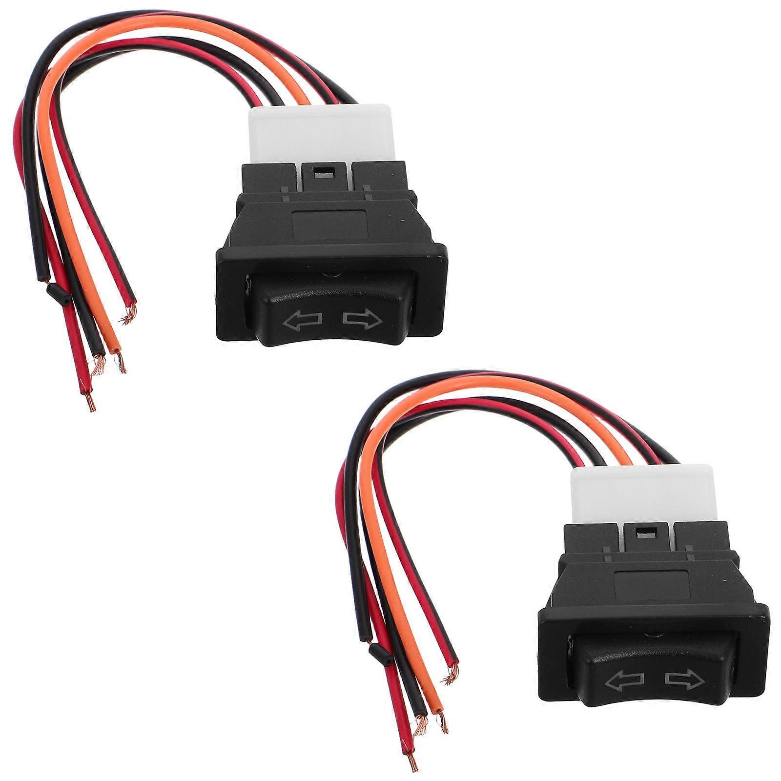 Power Window Switch Kit Automatic Window Lifting Universal Design For Car Owners Multi 19.00X4.10X2.10cm 2Pcs