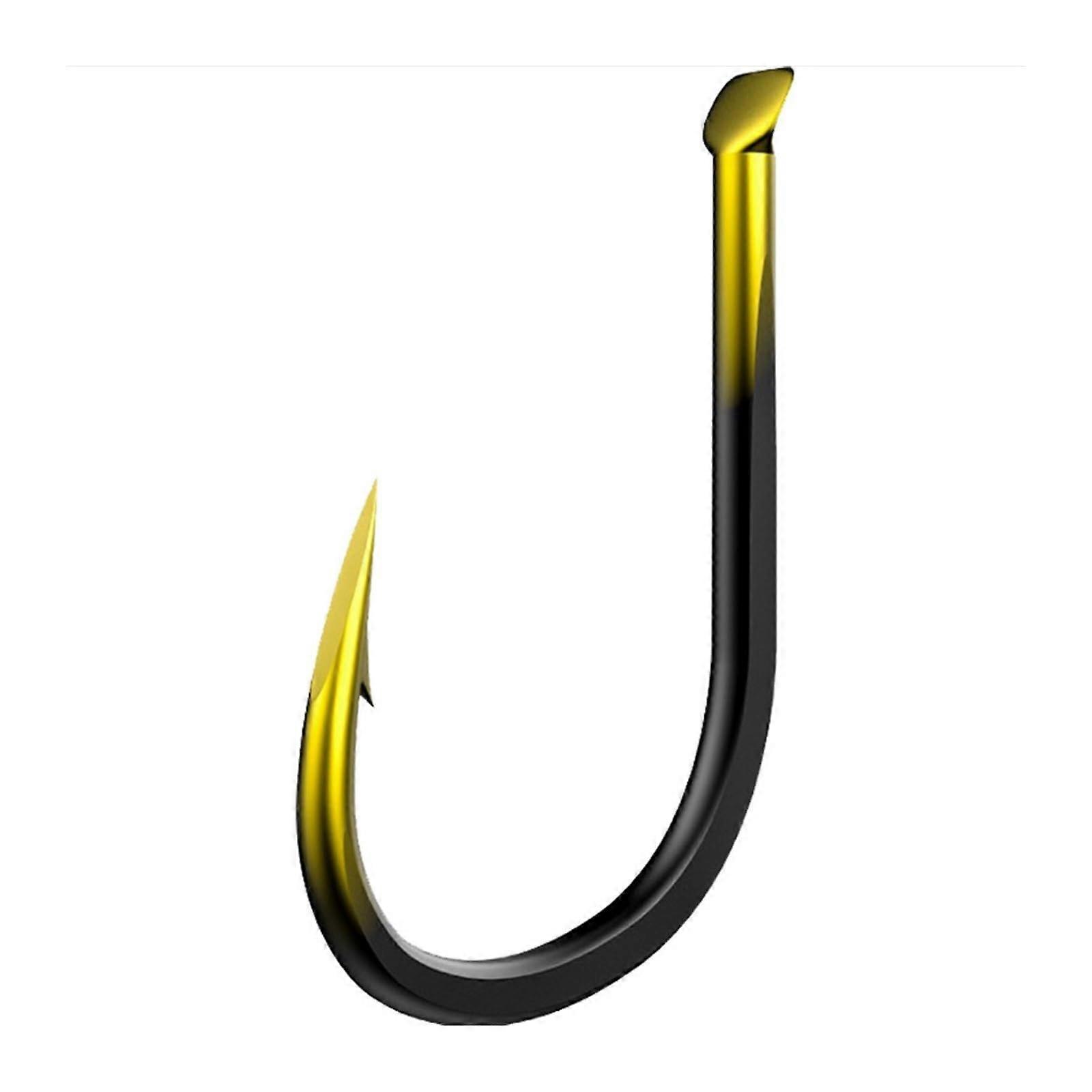 Fishing Hooks 50Pcs Tungsten Alloy Single Hook Carp Tackle Barbed (Color : 11)