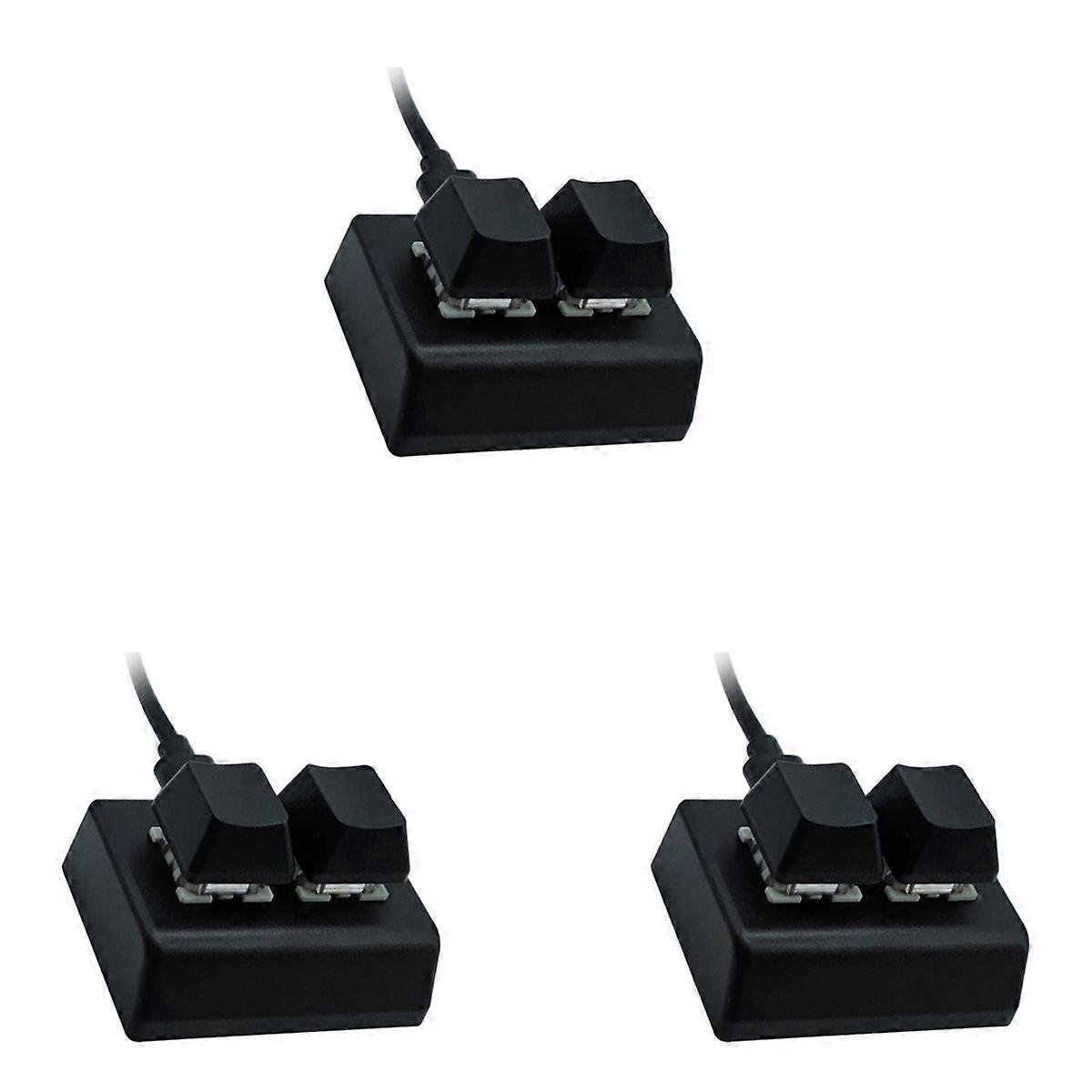 2 Keys Macro Programming Keyboard RGB Mini Keyboard Gaming Drawing Red Switch Custom Keyboard OSU Ga