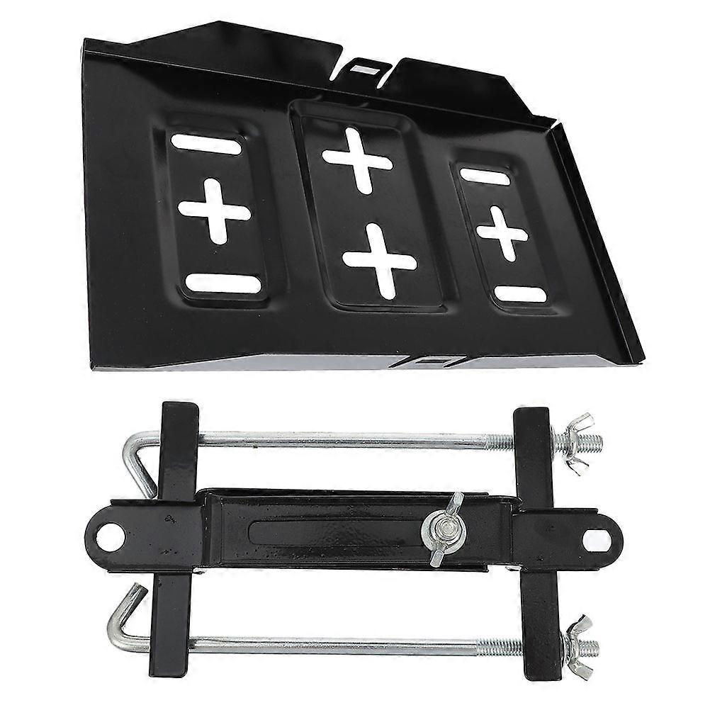 Battery Bracket Easy Installation Steel Battery Tray for Vehicle Operation Diy Enthusiasts 1Set