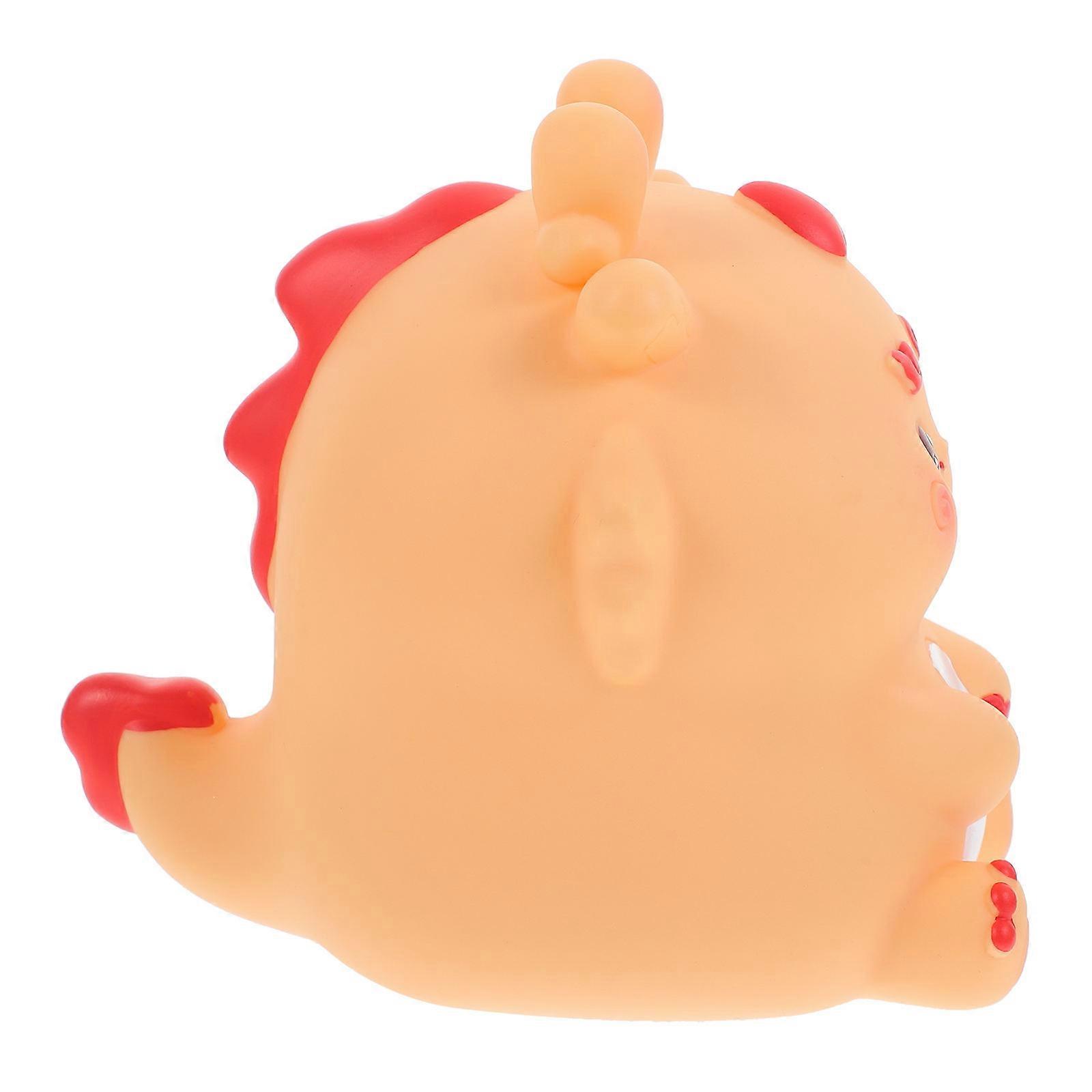 Dragon-Shape Coin Money Bank Coin and Storage Cartoon Style 17.00X15.50X12.50CM Yellow 1Pack