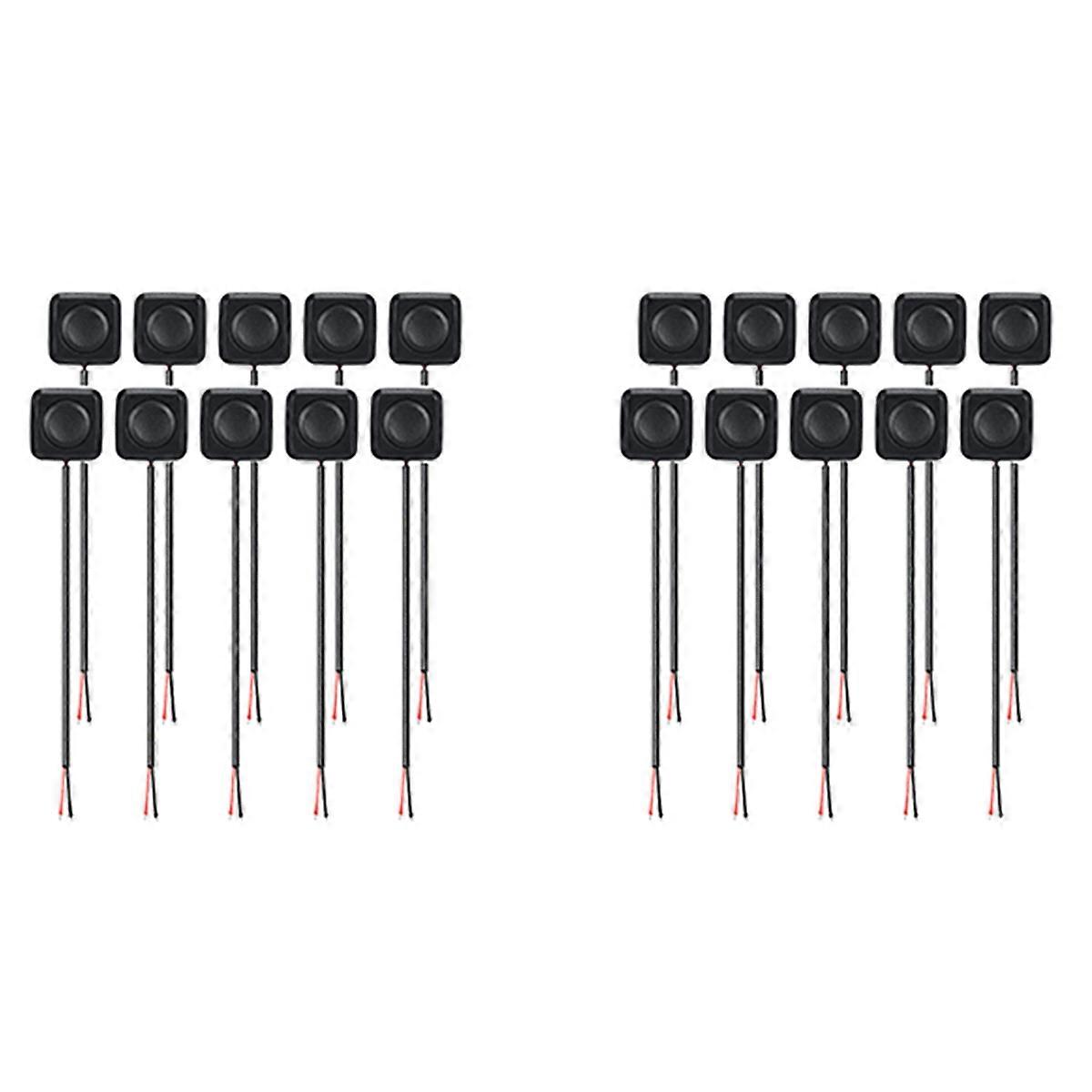 10Pcs 12V/24V Mini Momentary Push Button ON/Off Switch, Mount