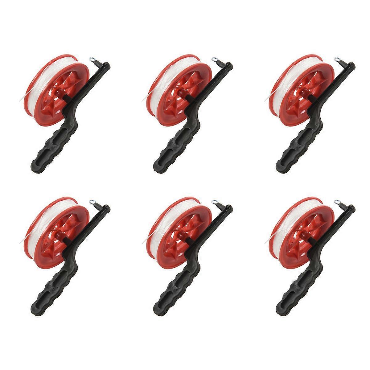 100M Twisted String Line Red Wheel Kite Reel Winder