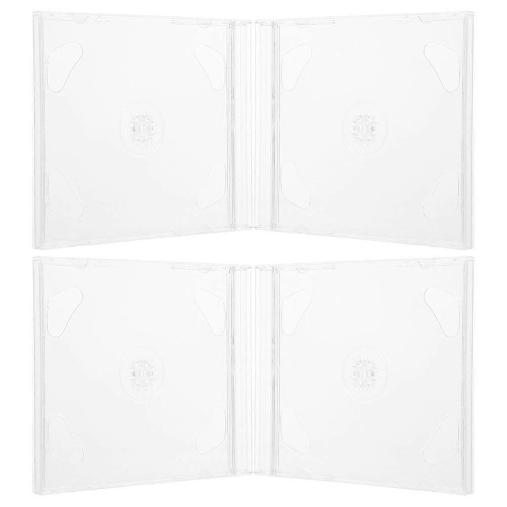 Cd Boxes Protective Case For Discs Storage Organizer Box Transparent 14.40X12.60X0.60cm Protection