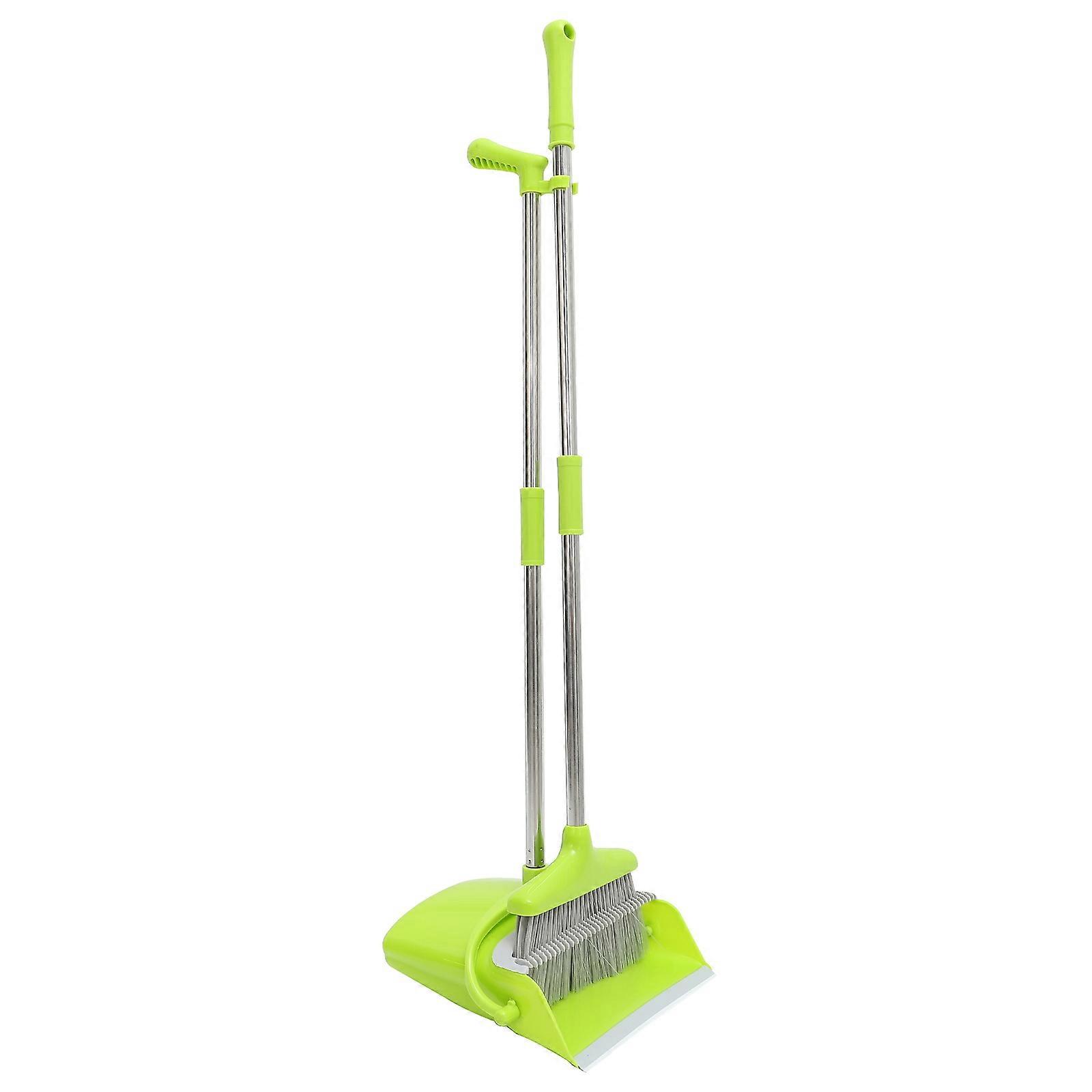 Broom and Dustpan Kit Household Cleaning Tool Home Cleaning Device Green 76x25x4cm Cleaning 1 Set