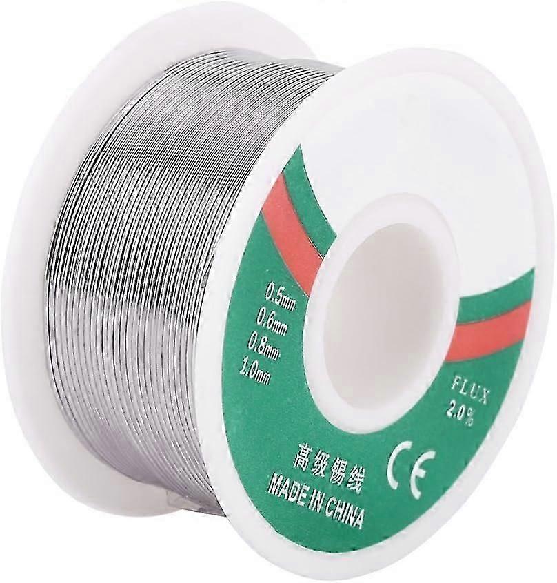Lead-Free Solder Wire Spool - 0.8mm/100g with Rosin Core Flux
