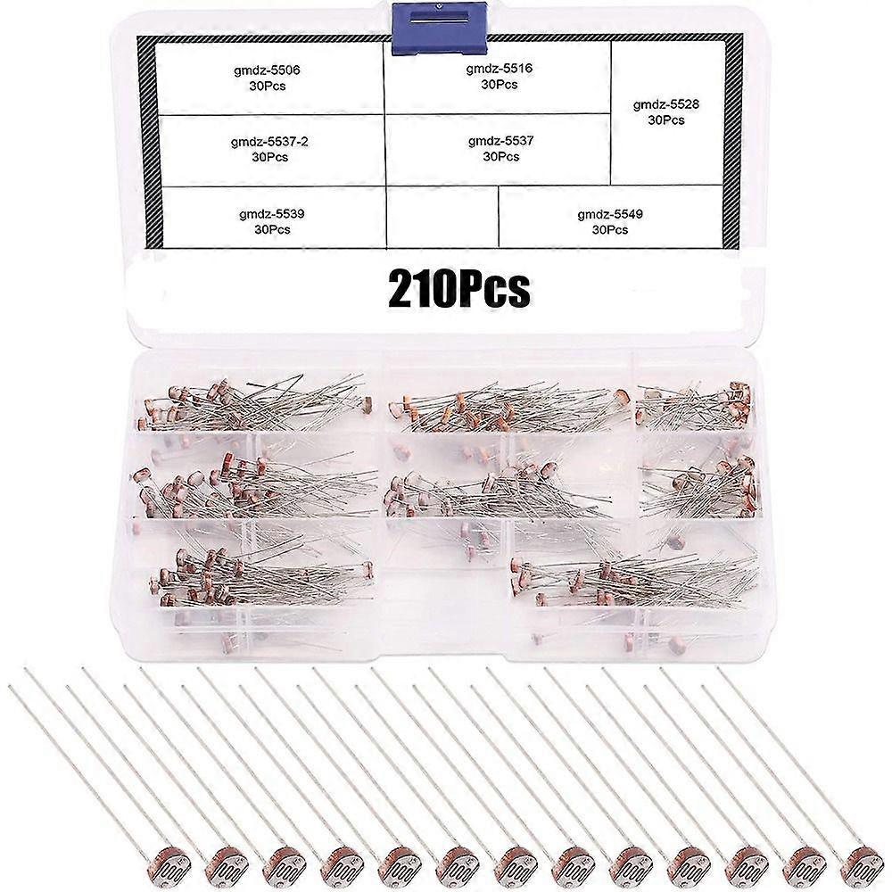 210pcs Photoresistor Photo Light Sensitive Resistor Light