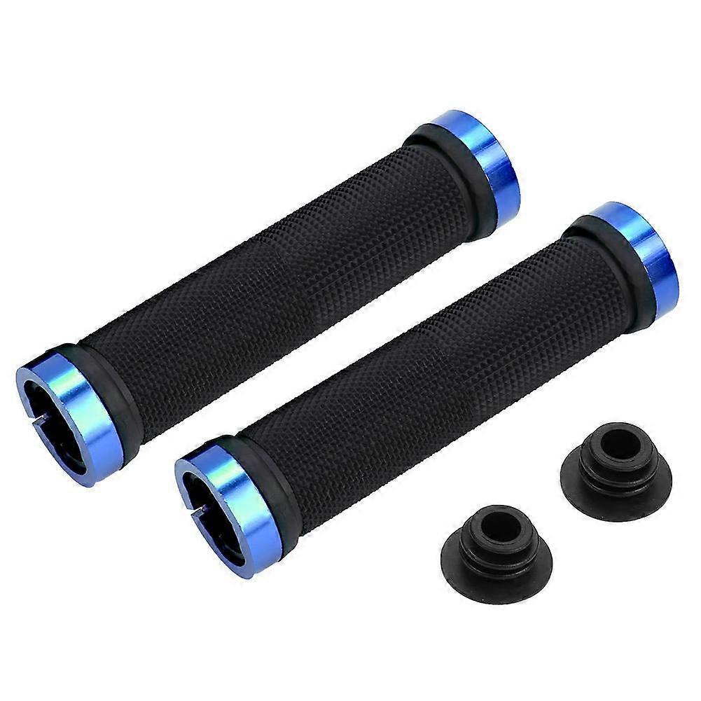 Bicycle Handlebar Grips Non-Slip Cushioned Grip Cover For Road Bikes And Folding Bikes Blue