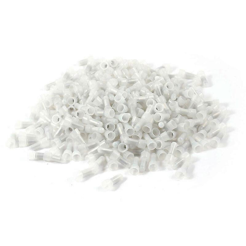 300 Pieces -1 Connection Terminal Closed End Wire Connectors 22-18 Gauge Crimp Caps - White