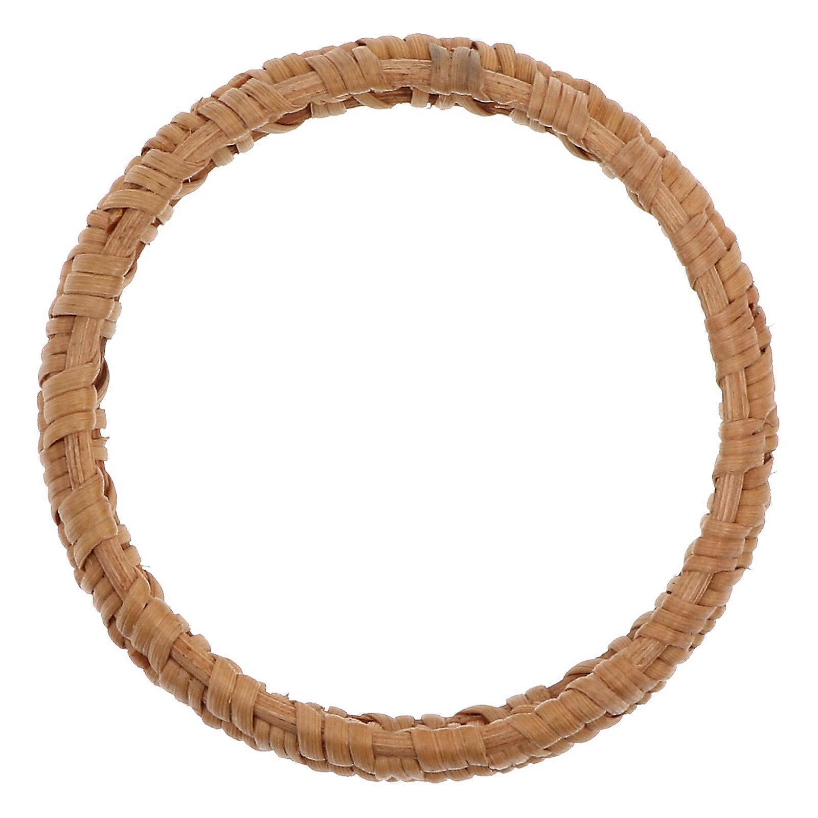Bangle for Women Natural Style Rattan Handmade Lightweight Party 8.5X8.5X2.3CM 1Pc