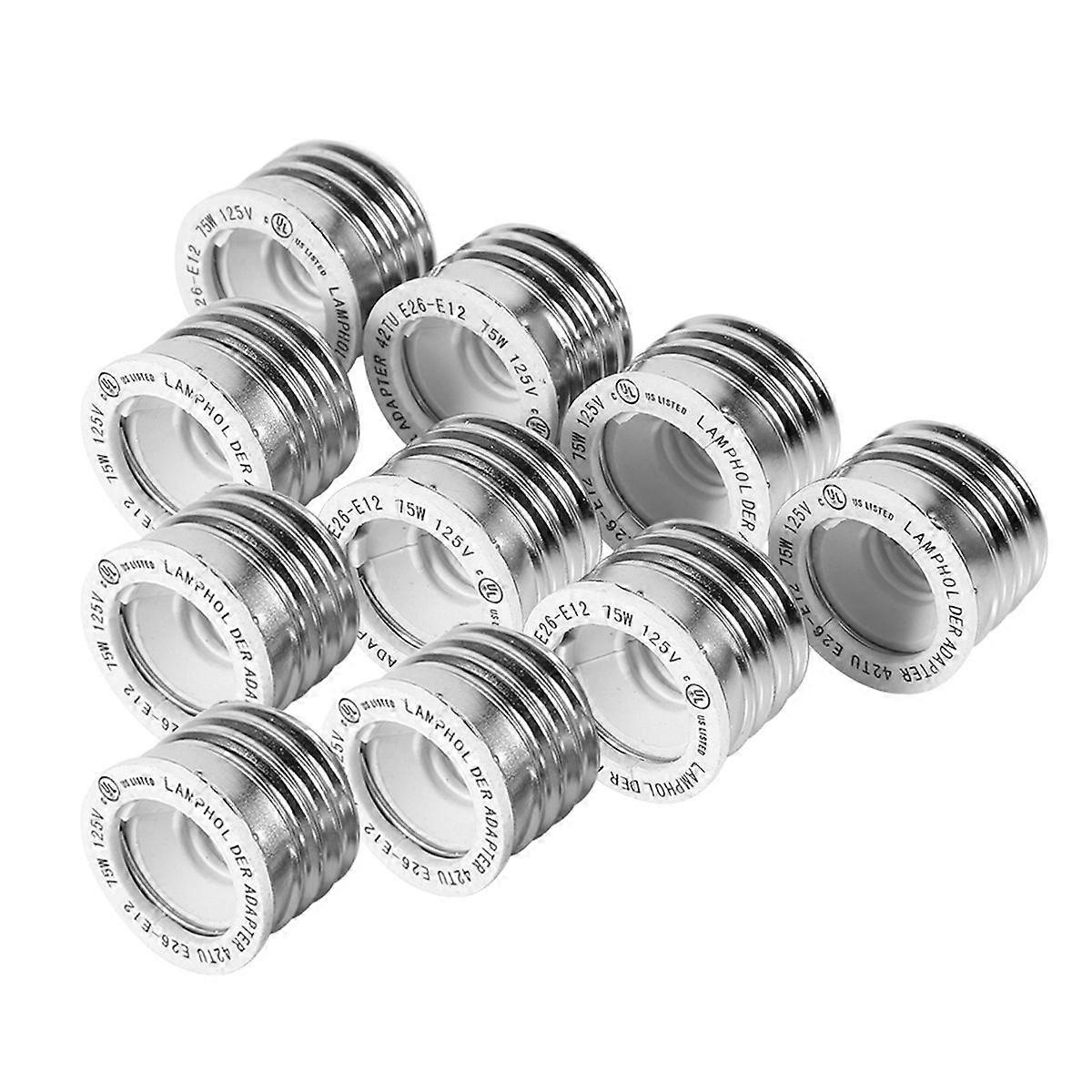 E26/27 to E12 Adapter Screw Home Light Lamp Bulb Base Socket Holder Converter 1Pc