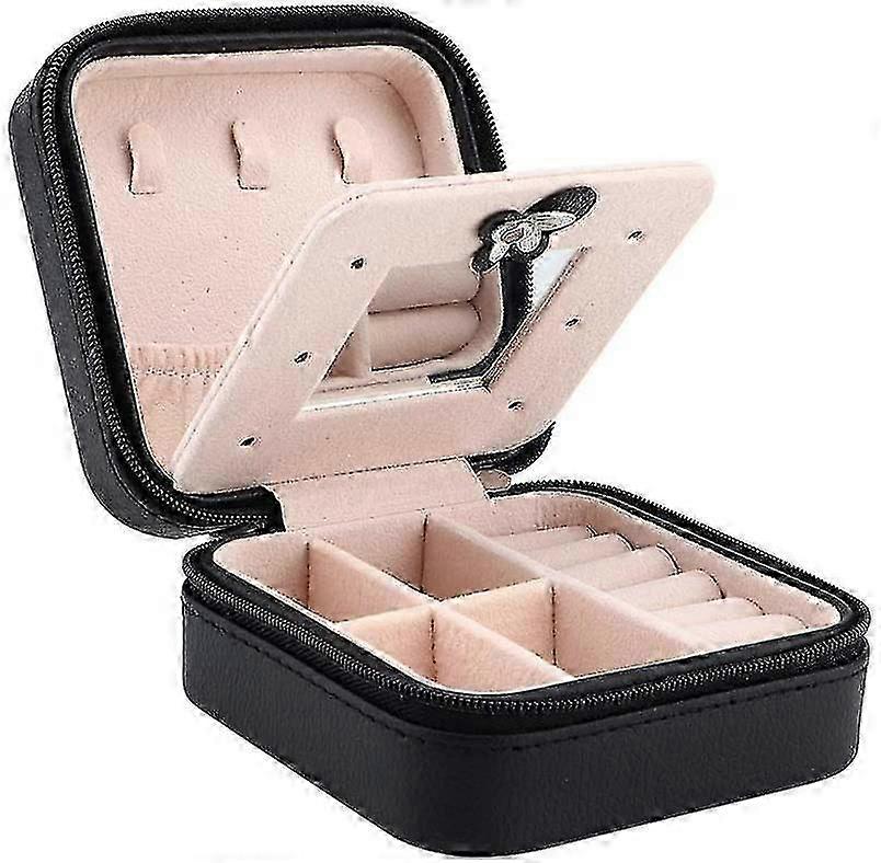 Jewelry Box, Travel Portable Box, Double-layer Design Large Capacity