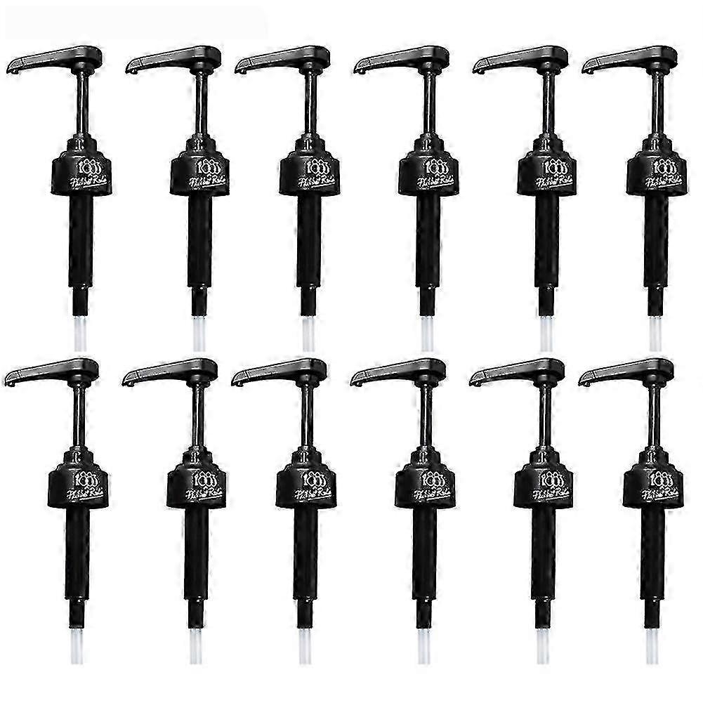 12 Pcs 1 Liter Dispenser Syrup Pump Suitable for Certain Brands Syrup 8ml Juice Bottle