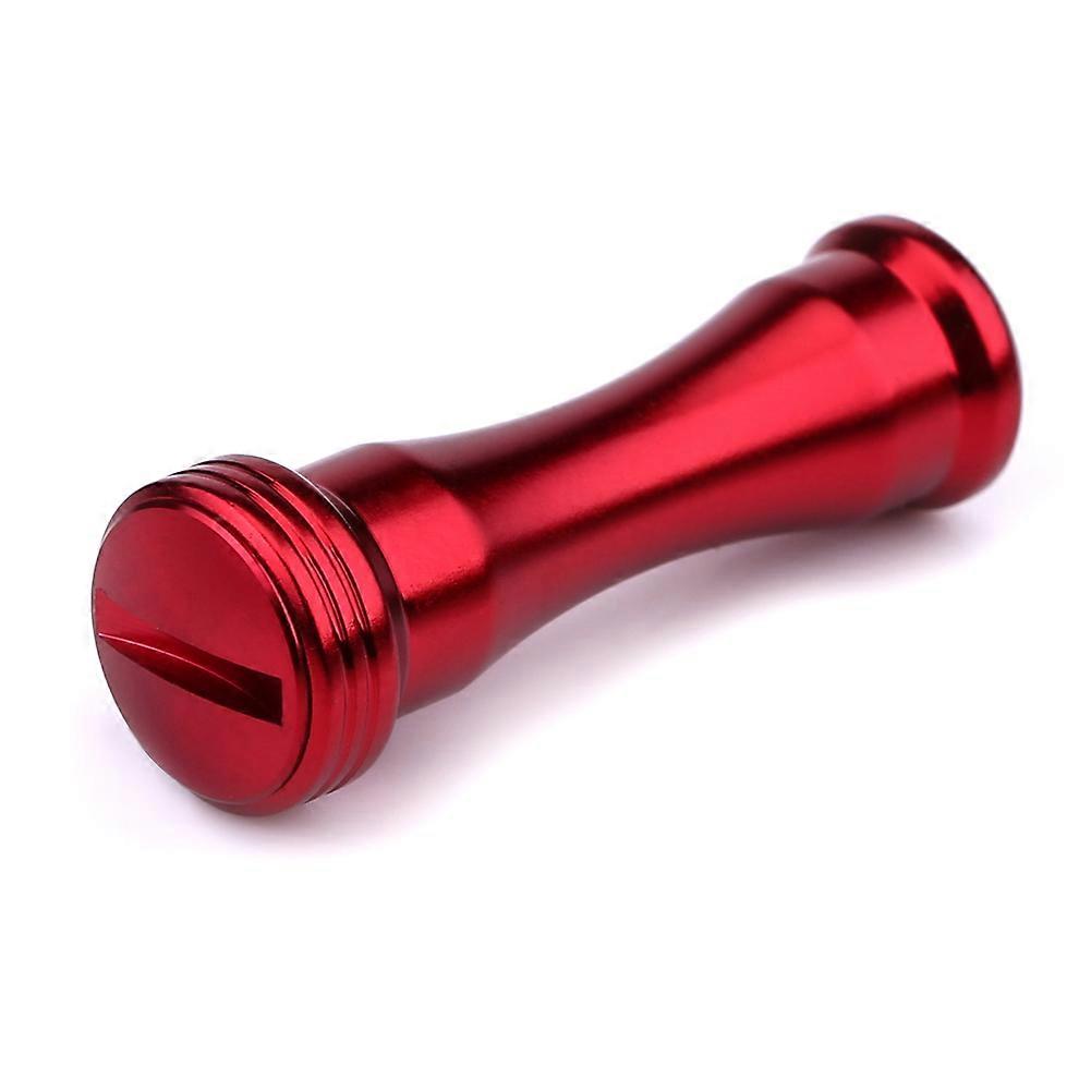 Poignée de moulinet de pêche légère en métal, 4 couleurs, pour outils de lancer d'appâts (rouge)