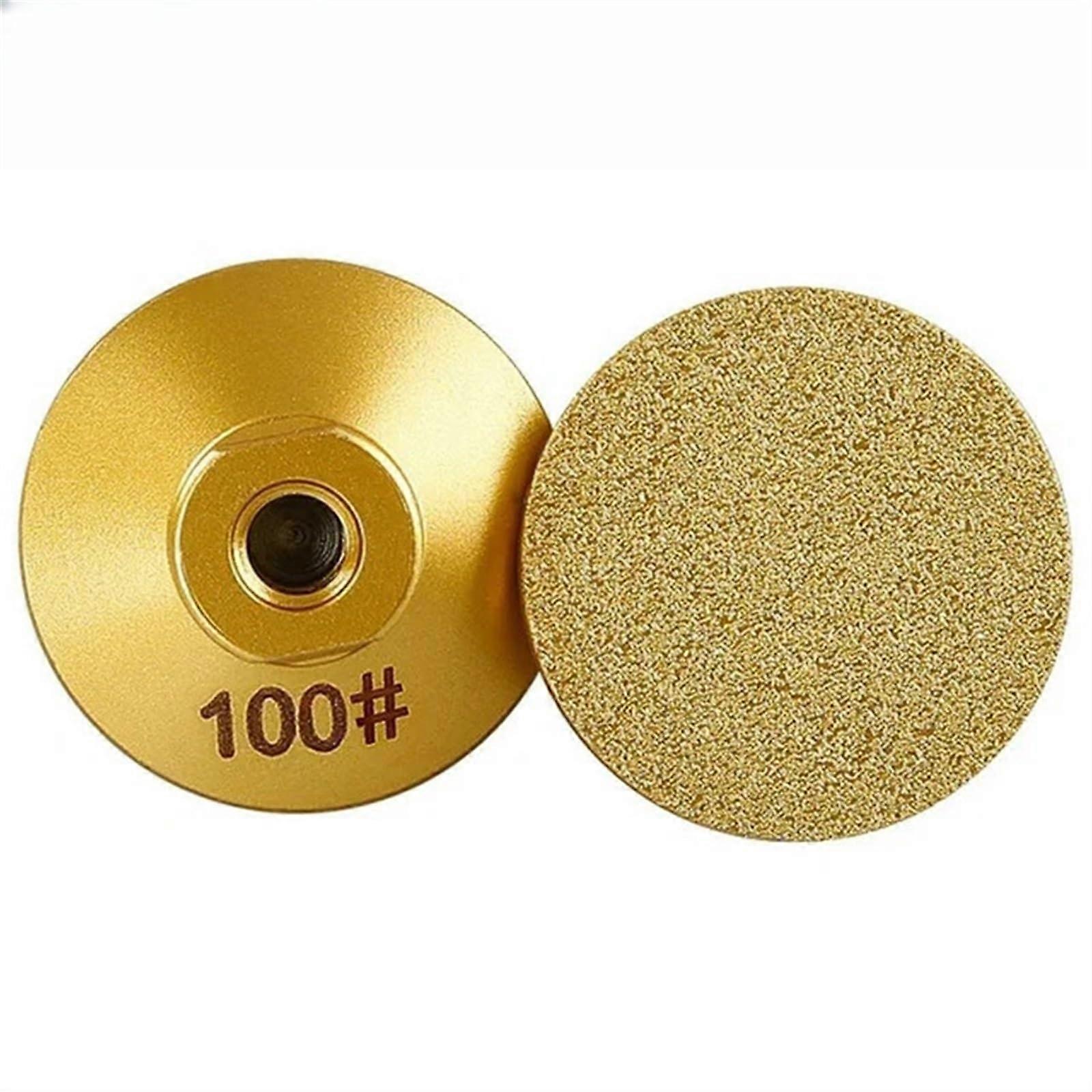 Diamond Brazed Edge Profile Grinding Wheel 50mm M10 Thread, 45/60/100 Grit, For Angle Grinder