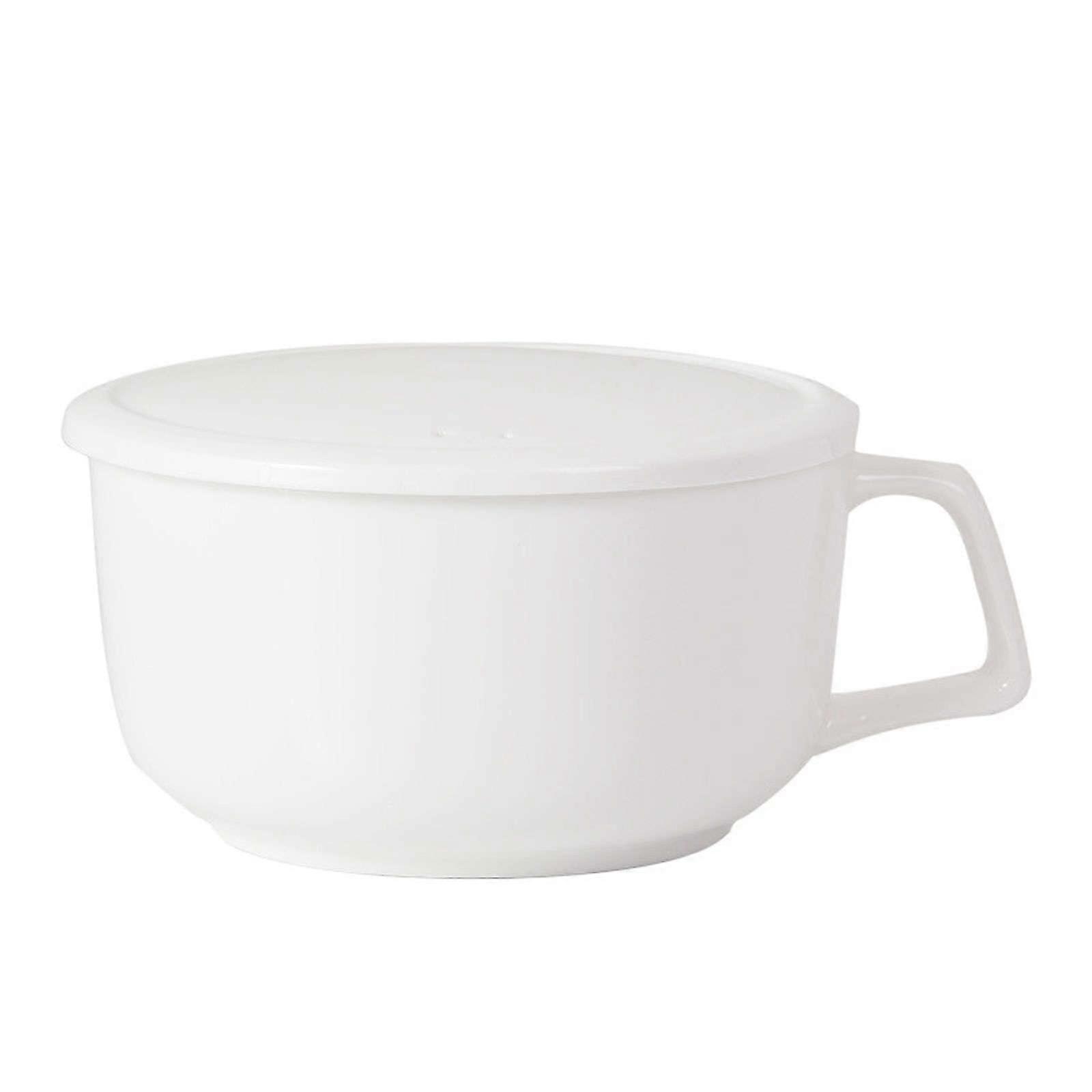 Muesli Bowls Ceramic Soup Bowls With Handle 32 Oz White For Soup Stew Cereal Pasta Salad