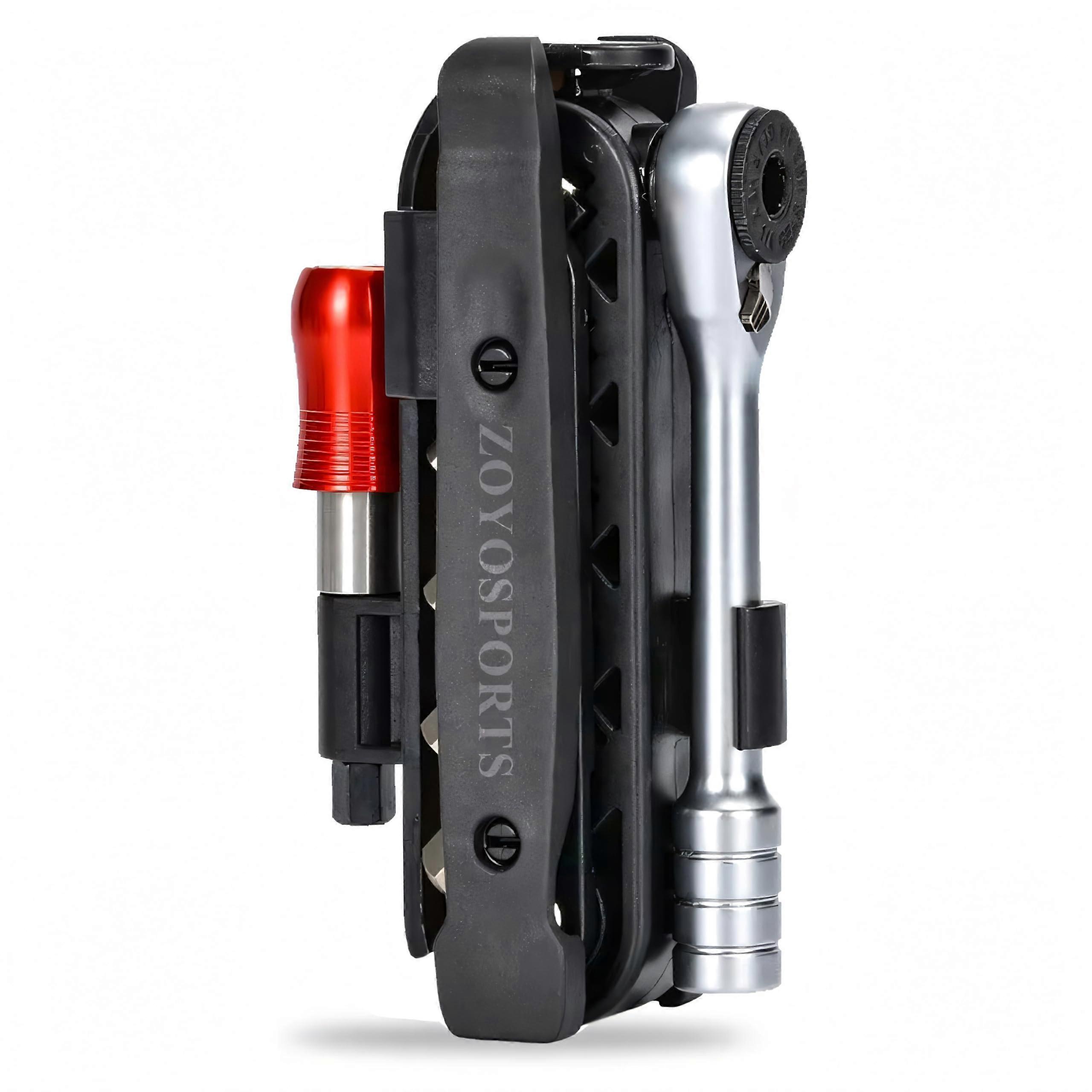 Ratchet Wrench Tool Set, Multifunctional Repair Tool Set with Quick Release Socket, Tyre Lever, Screwdriver, Wrench