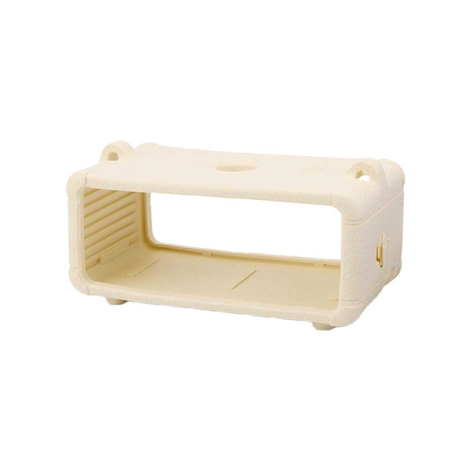 Soft Silicone Travel Case For EmbertonIII Bluetooth-compatible Speaker Featuring AntiSlip Base Detachable Shoulder Strap White