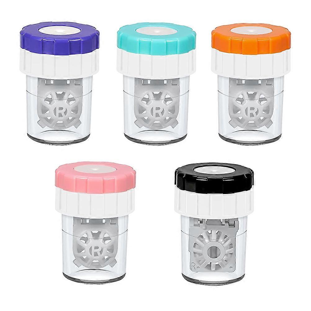 Portable Glasses Cleaner Eyeglass Cleaner Tool Simple Design Round Shape 5Pcs For Lenses