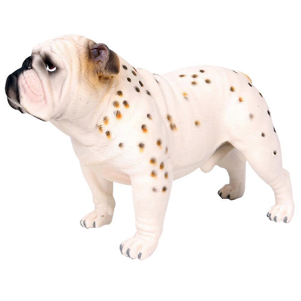 Realistic Bulldog Figurine for Cognitive Development, Decorative Cake Ornament, Adorable Dog Model for Early Education and Playtime