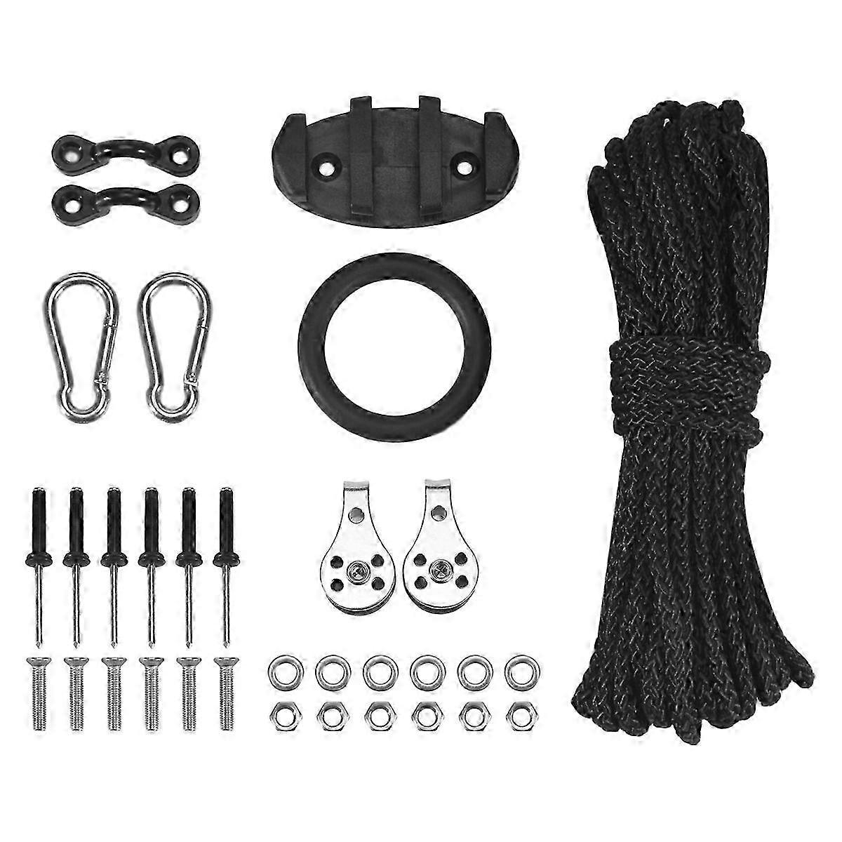 Anchor Trolley Kit Inflatable Sturdy Kayak Canoe Anchor Car Kit System with Accessorys Edition 0627