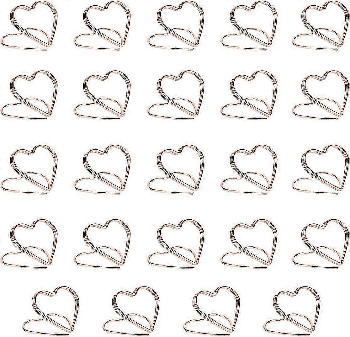 2025 New 24 Pcs Heart Photo Holders Memo Holders Place Card Holders Name Holders