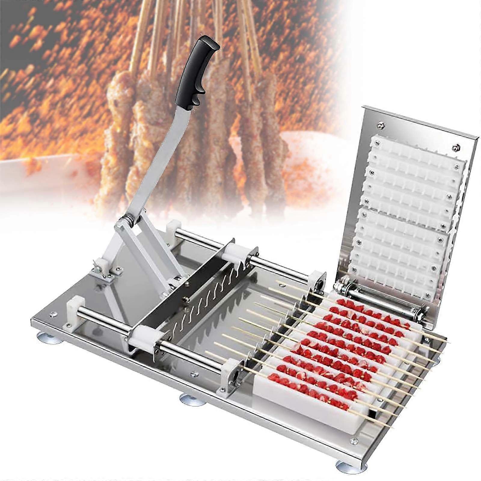 Stainless steel kebab skewer machine –  for barbecue enthusiasts.