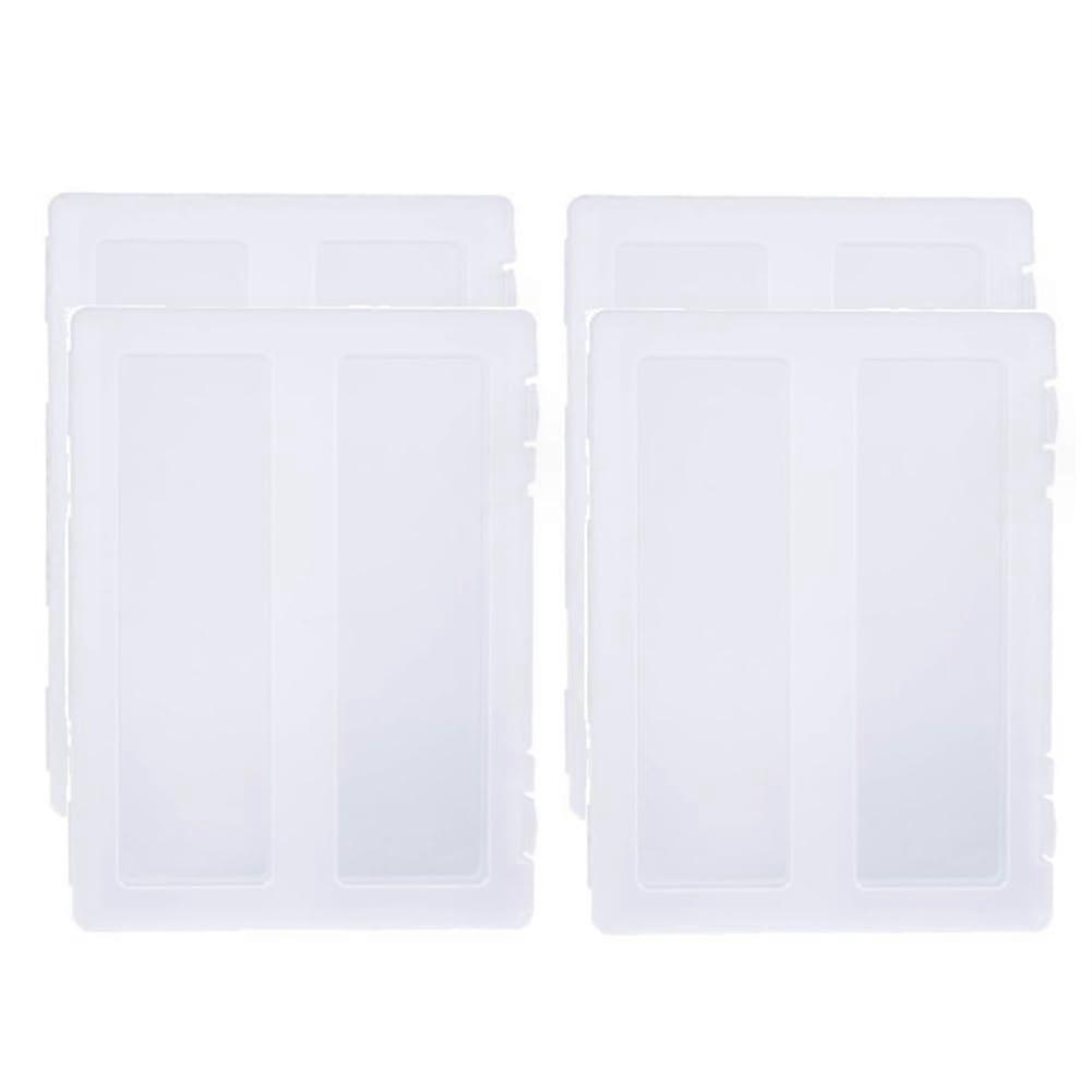A4 Portable Plastic Project Case for 8.5 x 11 inch Stationery Scrapbook Document Magazine 4 Pack