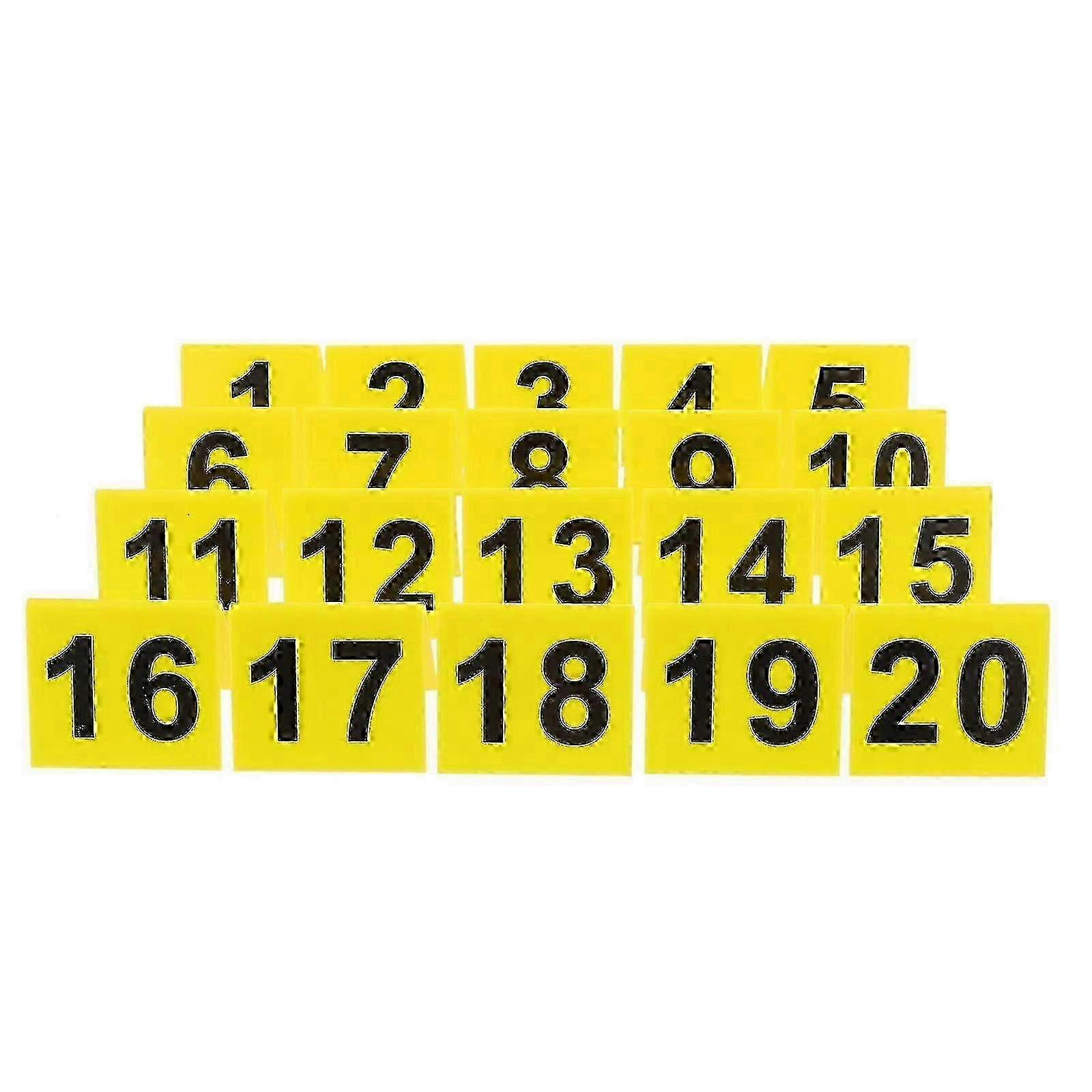 Evidence Markers Crime Scene Tents 1-20 Number Id Markers for Party Decorations