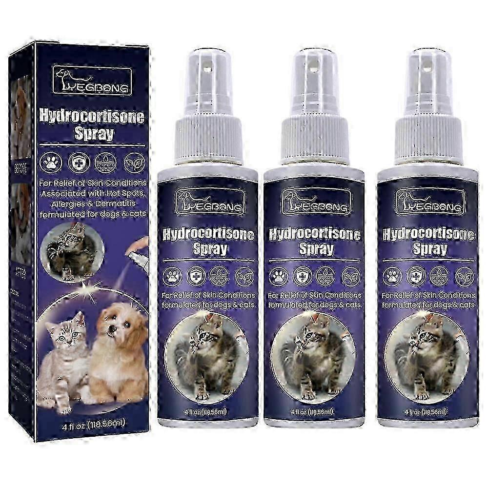 Spray d'hydrocortisone, spray anti-démangeaisons, traitement des points chauds pour chiens et chats