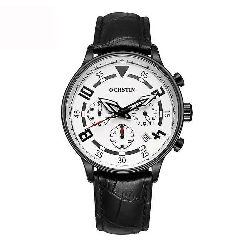 Ochstin 6050B Multifunctional Quartz Men Leather Watch